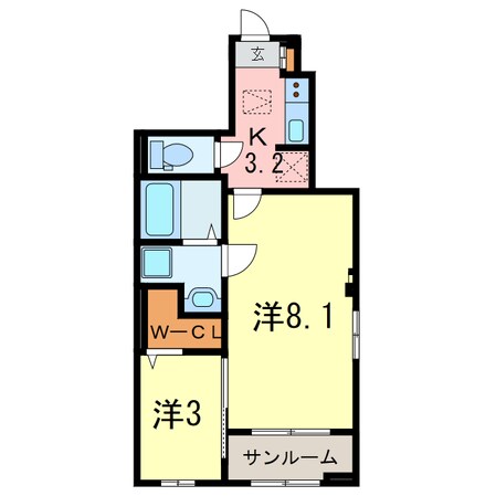 フォード　ヒルズⅠの物件間取画像